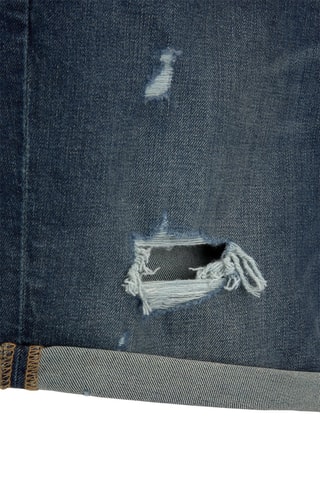 Bermuda slim en jean - Bleu foncé