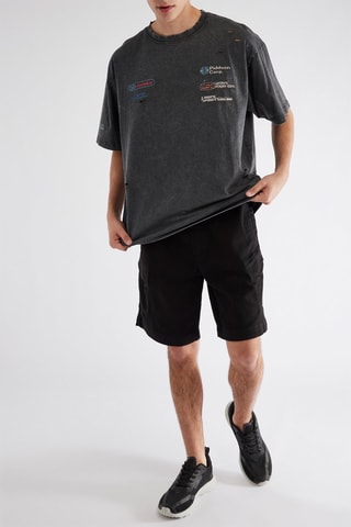 Bermuda en jean - Noir