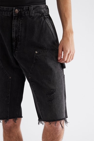 Bermuda en jean - Noir