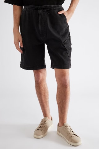 Bermuda en jean - Noir