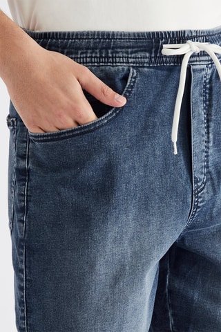 Bermuda en jean - Bleu foncé