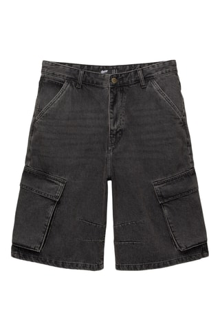 Bermuda en jean - Noir