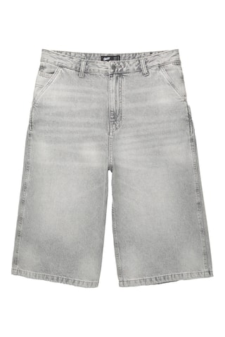 Bermuda en jean - Gris