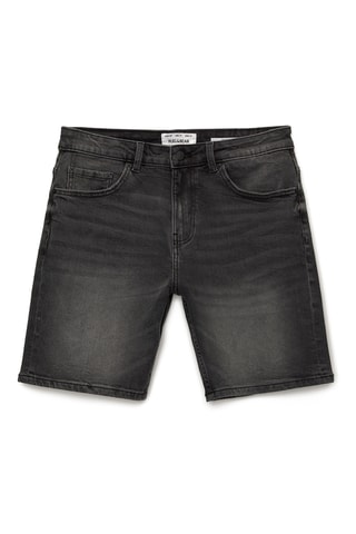 Bermuda en jean - Anthracite