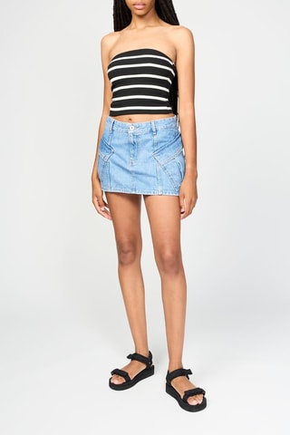 Minijupe en jean - Ciel