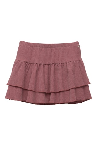 Jupe volantée - Vieux rose