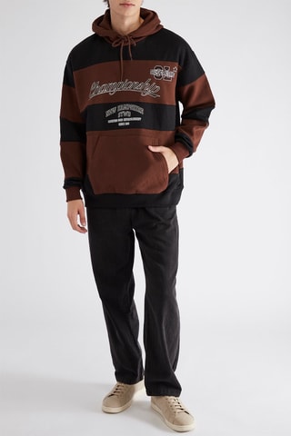 Sweat à capuche - Marron et noir