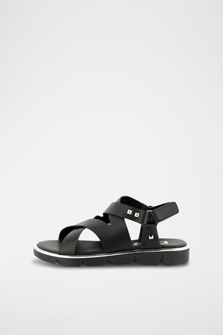 Sandales plateformes en cuir - Noir - DKNY
