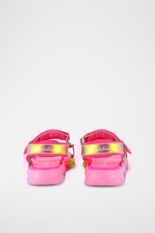 Sandales - Fuchsia et jaune