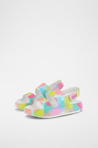 Sandales - Vert et rose