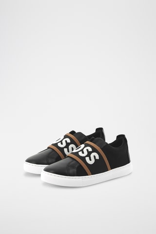 Slip-on en cuir - Noir - Boss
