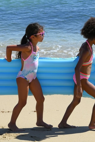 Maillot 1 pièce - Rose et bleu - Billieblush