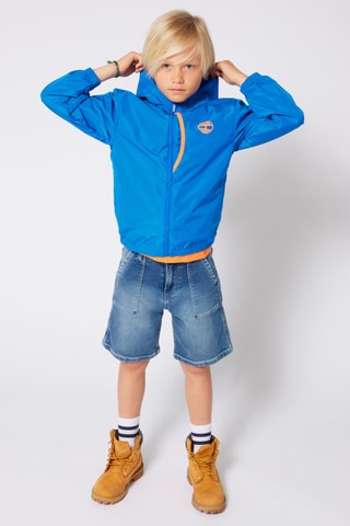 Coupe-vent à capuche - Bleu cobalt