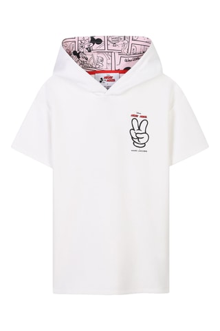 Robe sweat à capuche - Blanc - Marc Jacobs