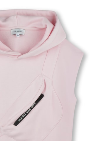 Robe sweat à capuche sans manches - Rose pâle - Marc Jacobs