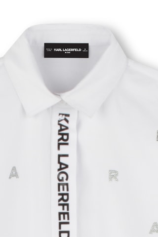 Robe chemise - Blanc - Karl Lagerfeld