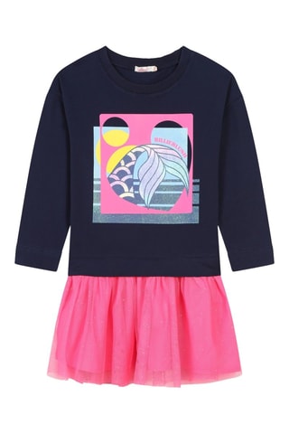 Robe en coton biologique - Bleu - Billieblush