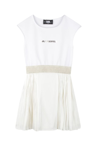 Abito a campana senza maniche - Bianco - Karl Lagerfeld