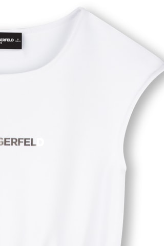 Abito a campana senza maniche - Bianco - Karl Lagerfeld