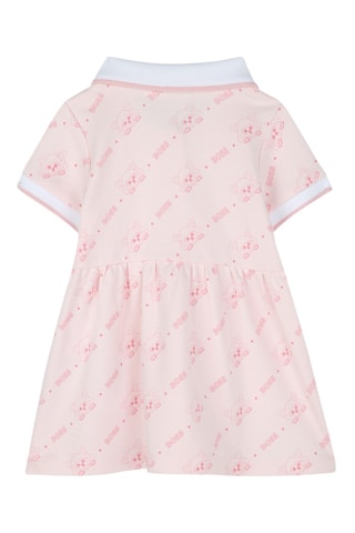 Robe en coton biologique - Rose poudré et blanc - Boss