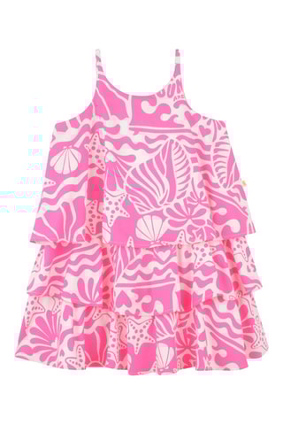 Robe volantée - Corail