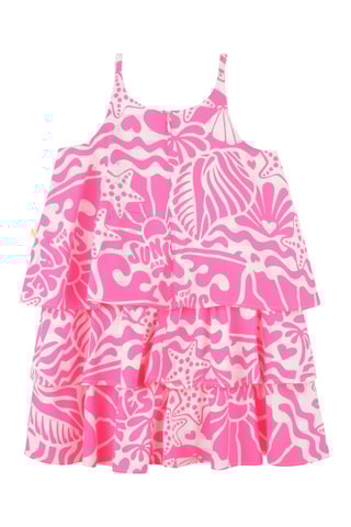 Robe volantée - Corail