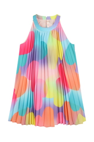 Robe plissée - Turquoise