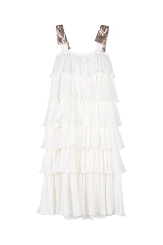 Abito con volant - Bianco