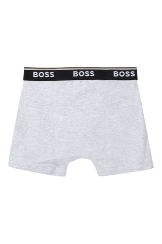 2 boxers - Noir et gris clair chiné - Boss