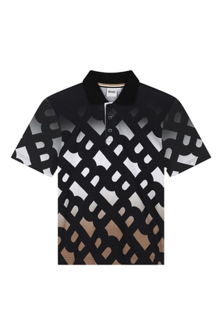 Polo dip and dye - Nero - Boss