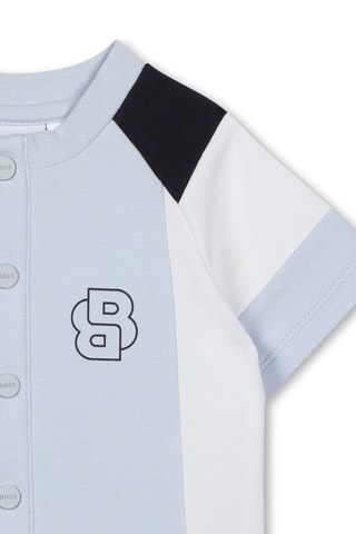 Barboteuse en coton biologique - Ciel - Boss