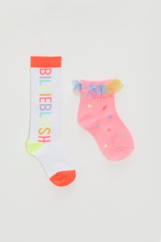 2 paires de chaussettes - Rose et blanc - Billieblush