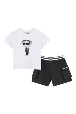 T-shirt et short - Blanc et noir - Karl Lagerfeld