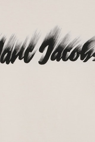 T-shirt in cotone bio - Ecrù - Marc Jacobs