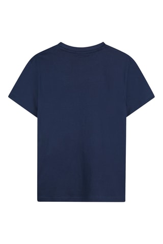T-shirt en coton biologique - Bleu marine - Hugo