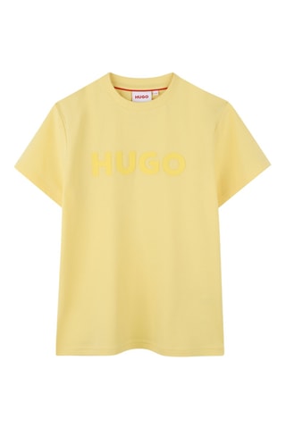 T-shirt en coton biologique - Jaune - Hugo