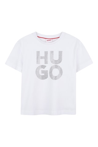 t-shirt en coton biologique - Blanc - Hugo