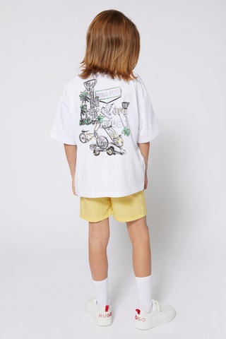 T-shirt en coton biologique - Blanc - Hugo