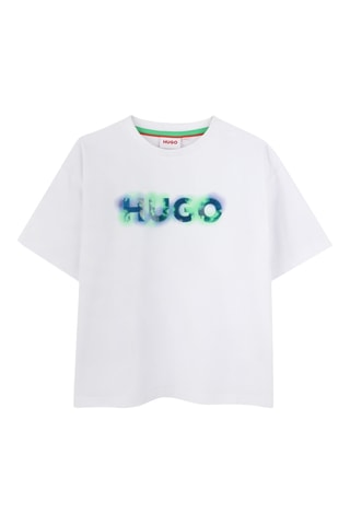 T-shirt en coton biologique - Blanc - Hugo