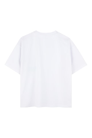 T-shirt en coton biologique - Blanc - Hugo