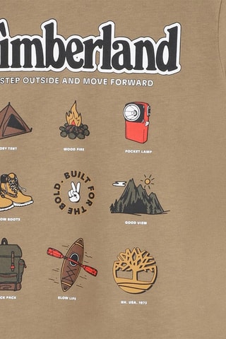 T-shirt en coton biologique - Beige - Timberland