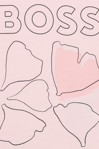 T-shirt en coton biologique - Rose - Boss