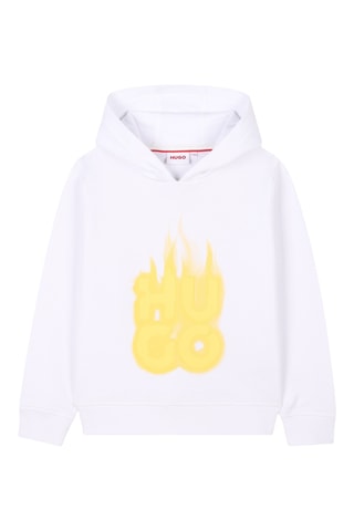 Sweat à capuche - Blanc - Hugo