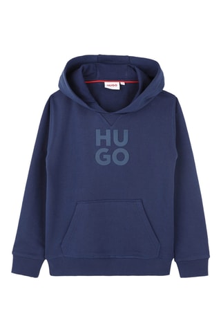 Sweat à capuche - Bleu pétrole - Hugo