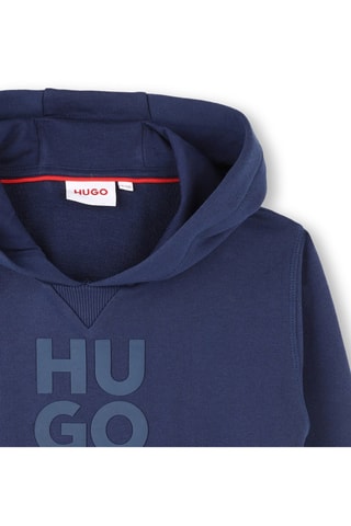 Sweat à capuche - Bleu pétrole - Hugo