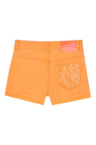 Short en jean - Orange