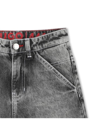 Short en jean - Noir - Hugo