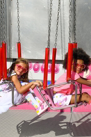 Shorts - Bianco e rosa - Billieblush