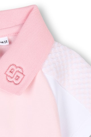 Combishort en coton biologique - Rose poudré - Boss