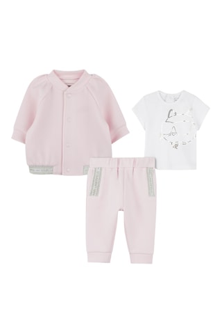 Ensemble 3 pièces - Rose pâle et blanc - Karl Lagerfeld